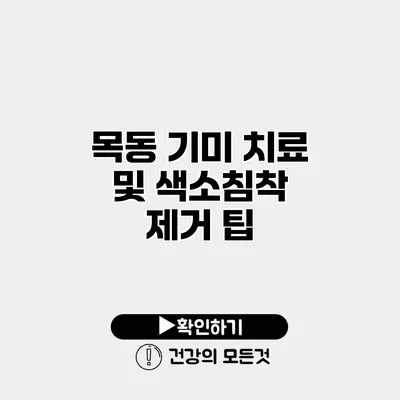 목동 기미 치료 및 색소침착 제거 팁