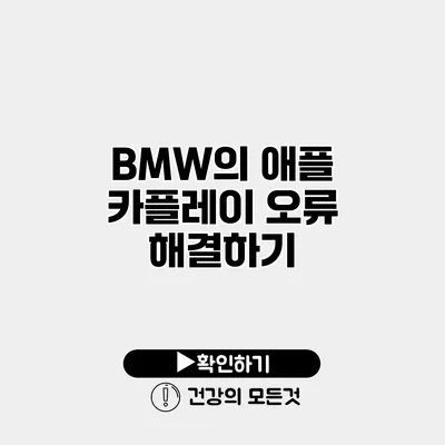 BMW의 애플 카플레이 오류 해결하기
