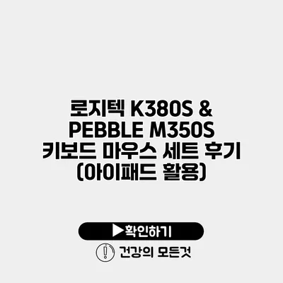 로지텍 K380S & PEBBLE M350S 키보드 마우스 세트 후기 (아이패드 활용)